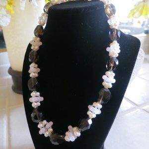 ROSS SIMONS Multi-Semi-Precious Gemstones Bead Necklace Rare! 💗 20”